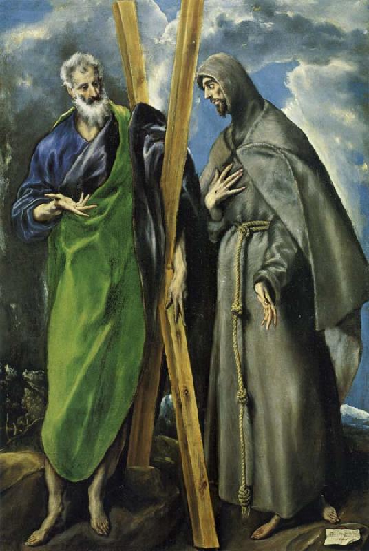 unknow artist Hl. Andreas and Hl. Franziskus, el Greco(1540-1614) China oil painting art